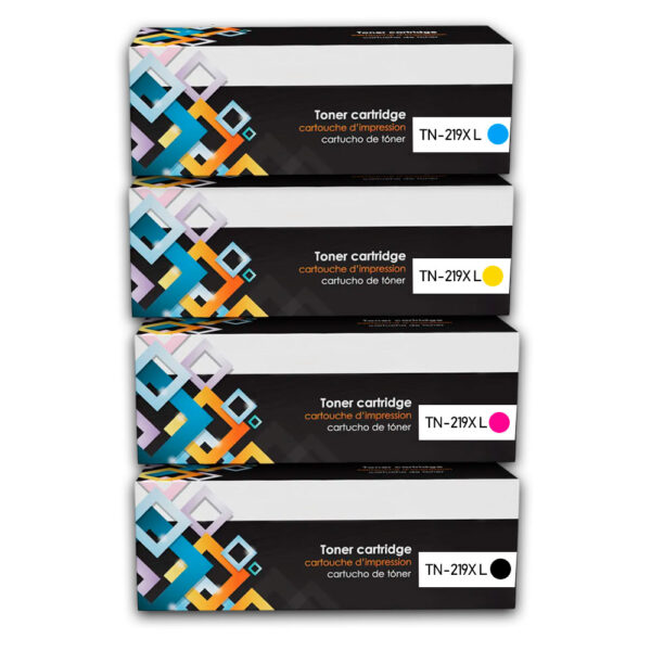 Kit de Toner Brother TN 219XL Negro y colores L3560CDW Compatible Kit de Toner Brother TN 219XL Negro y colores L3560CDW Compatible