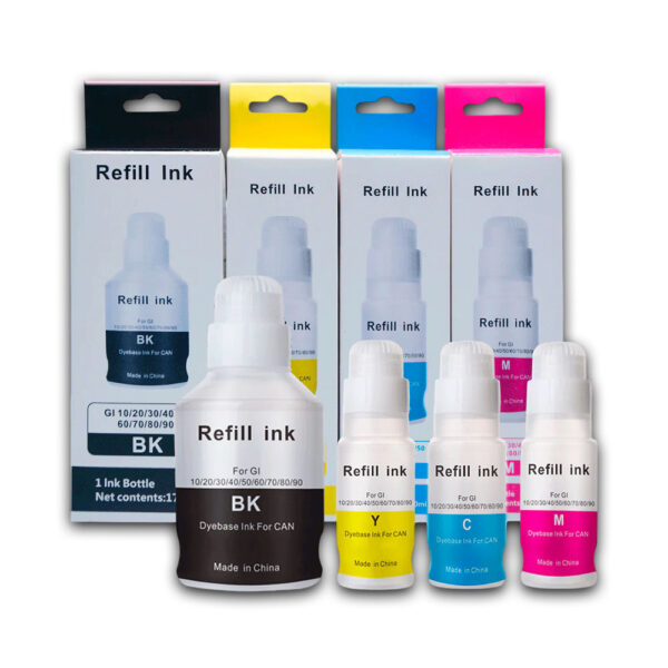 Kit Tinta Canon GI-10 Negro 170ml y color 70ml G7010 Compatible Kit Tinta Canon GI-10 Negro 170ml y color 70ml G7010 Compatible