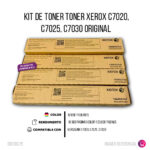Kit de toner Xerox C7020, C7025, C7030 Negro y colores Original - Imagen 2