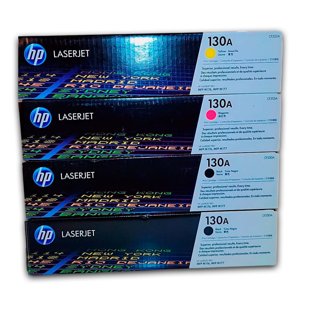 Kit de toner HP 130A CYMK M176n, M177fw Original Kit de toner HP 130A CYMK M176n, M177fw Original