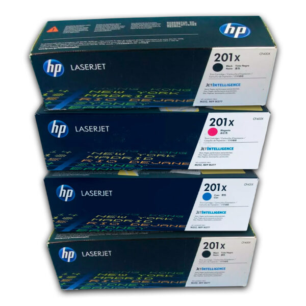 Kit de toner HP 201X CYMK M252n, M274n, M252dw Original Kit de toner HP 201X CYMK M252n, M274n, M252dw Original