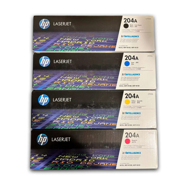 Kit de toner HP 204A CYMK M154A, M180NW, M154NW Original Kit de toner HP 204A CYMK M154A, M180NW, M154NW Original