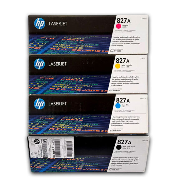 Kit de toner HP 827A CYMK M880z, M880z+ Original Kit de toner HP 827A CYMK M880z, M880z+ Original