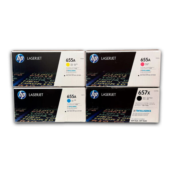 Kit de toner HP 655A CYMK M652dn, M681dh, M682z Original Kit de toner HP 655A CYMK M652dn, M681dh, M682z Original
