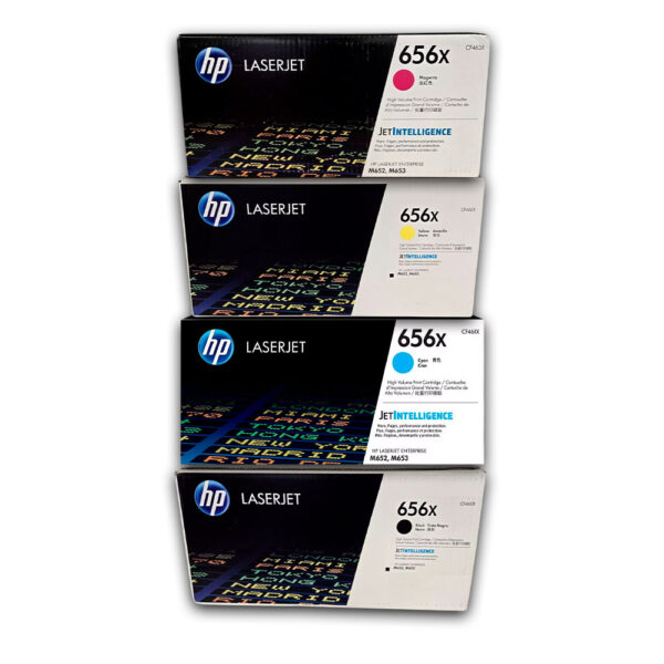 Kit de toner HP 656X CYMK M652dn, M653x, M653dn Original Kit de toner HP 656X CYMK M652dn, M653x, M653dn Original