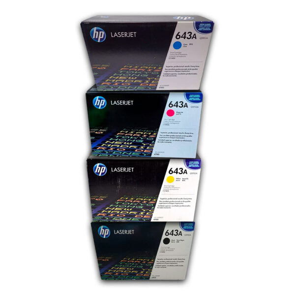 Kit de toner HP 643A CYMK 4700dn, 4700dtn Original Kit de toner HP 643A CYMK 4700dn, 4700dtn Original