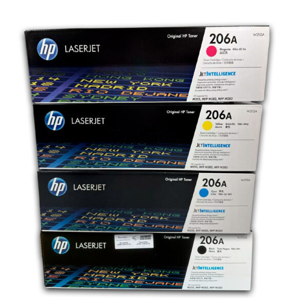 Kit de toner HP 206A CYMK M255dw, M283fdw Original Kit de toner HP 206A CYMK M255dw, M283fdw Original
