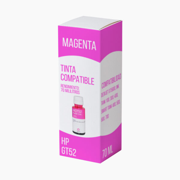 Tinta HP GT52 Magenta M0H55AL 70ml 100, 300 Compatible Tinta HP GT52 Magenta M0H55AL 70ml 100, 300 Compatible