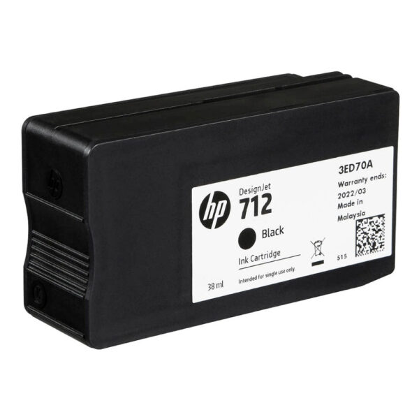 Tinta Hp 712A Negro 3ED70A 80ml T650, T250 Original Tinta Hp 712A Negro 3ED70A 80ml T650, T250 Original