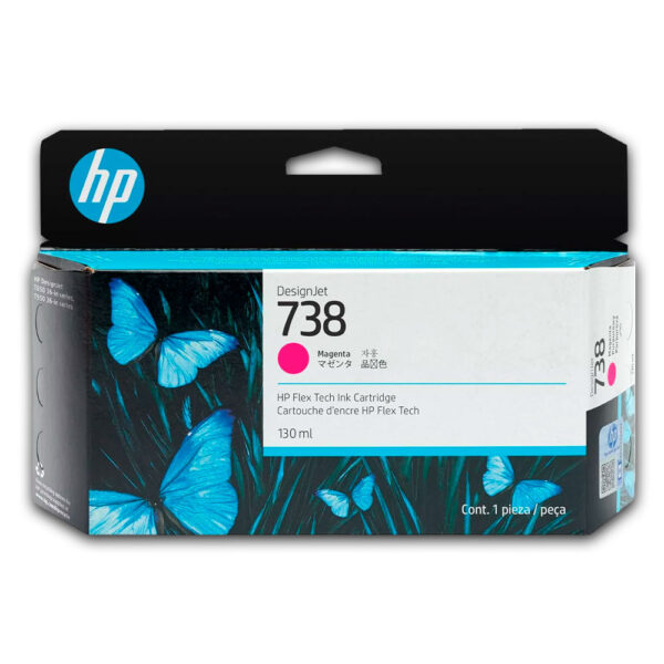 Tinta HP 738 Magenta 498N6A 130ml T850, T950 Original Tinta HP 738 Magenta 498N6A 130ml T850, T950 Original