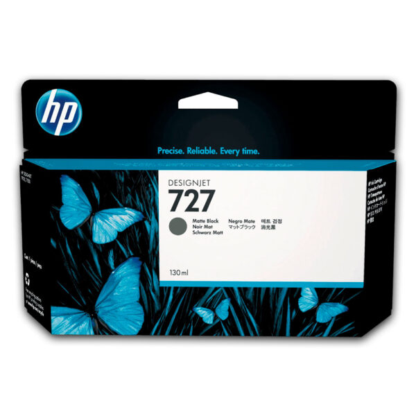 Tinta HP 727A Negro Mate B3P22A 130ml T1500 Original Tinta HP 727A Negro Mate B3P22A 130ml T1500 Original