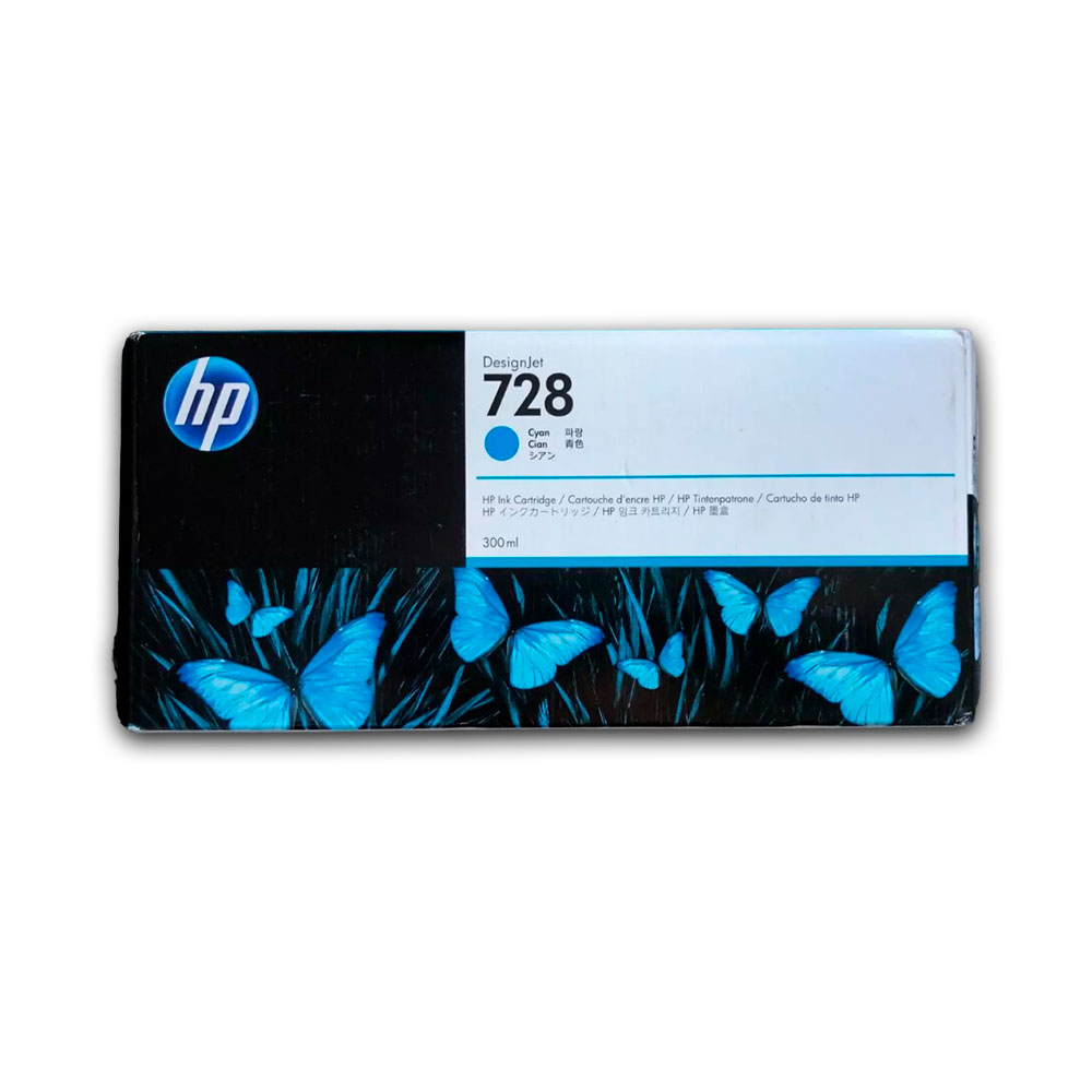 Tinta HP 728A Cyan F9K17A 300ml T730, T830 Original
