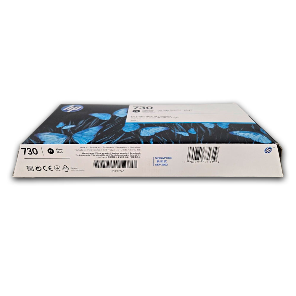0101-013733-2 Tinta HP 730 Black P2V73A 300ml T1600, T1600dr Original - Imagen 2