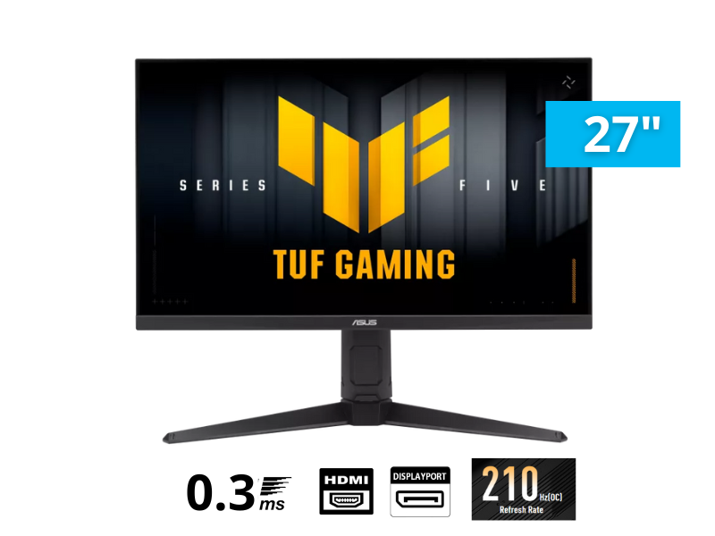 MONITOR ASUS TUF Gaming VG27AQL5A, 27 pulgadas, 2K QHD(2560×1440), 210Hz(OC)