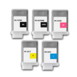 Kit de Tinta canon PFI-107 CYMK 130ml IPF770 Original - Imagen 2