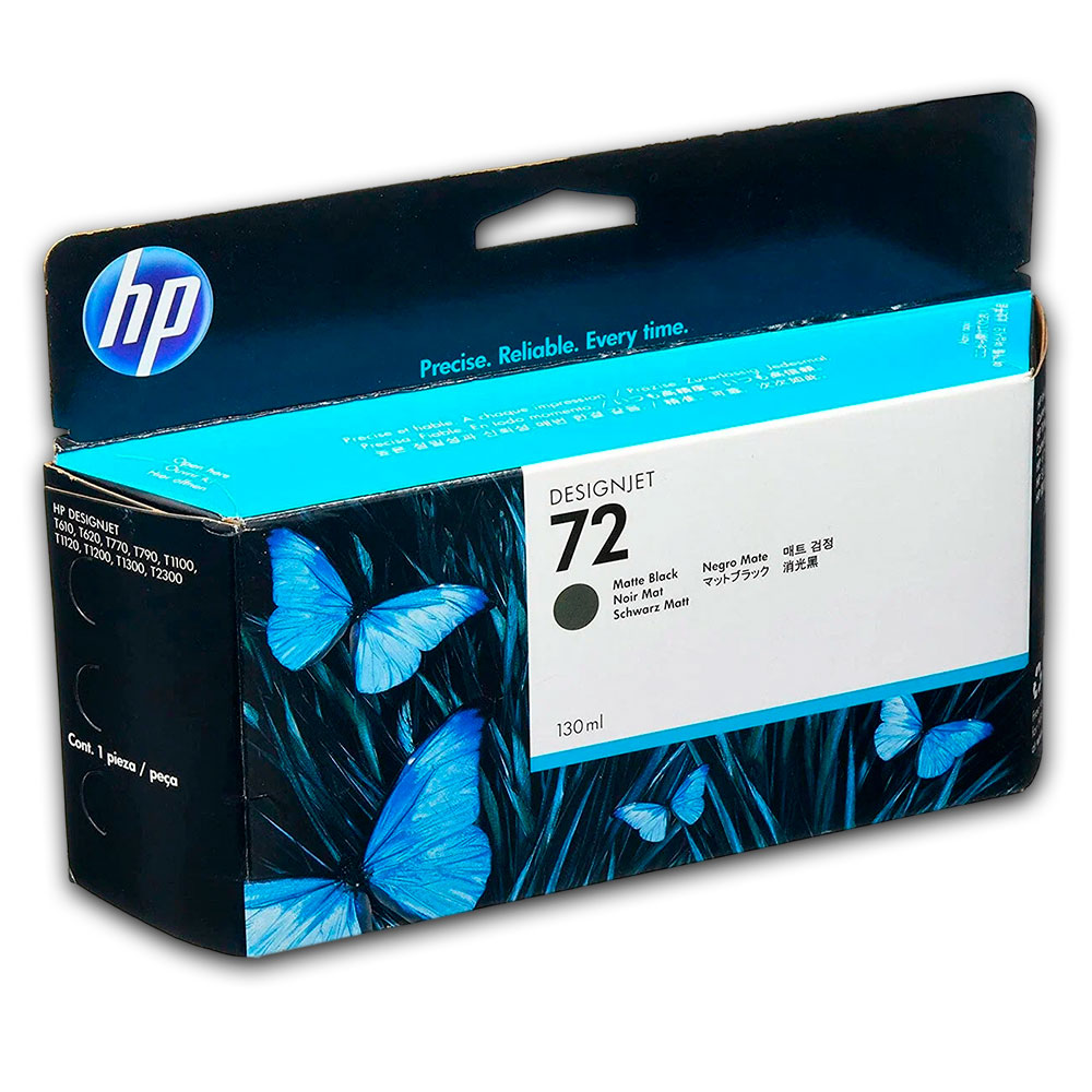 1038-0015007-2 Tinta 72 HP Negro Mate C9403A T610, T620 Original - Imagen 2