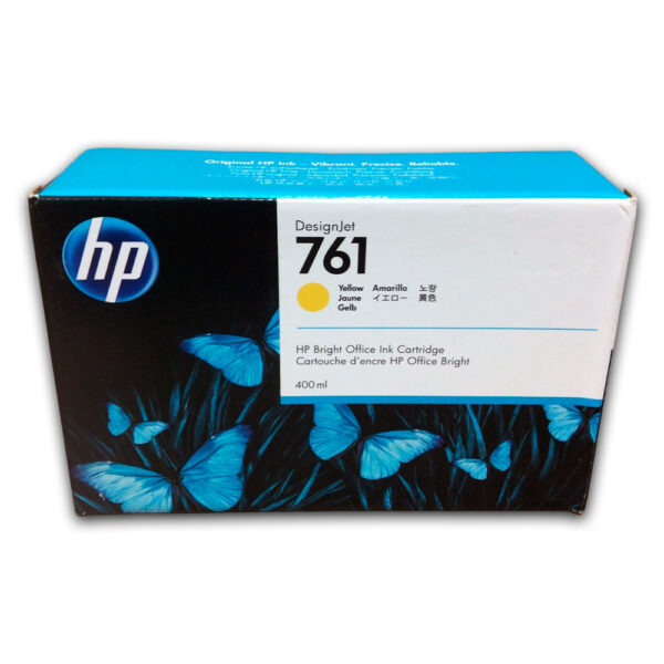 Tinta HP 761 Yellow CM992A 400ml T7100, T7200 Original Tinta HP 761 Yellow CM992A 400ml T7100, T7200 Original