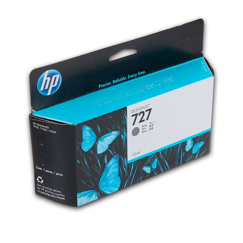 1038-0015032-2 Tinta HP 727A Gris B3P24A 130ml T1500, T920 Original - Imagen 2
