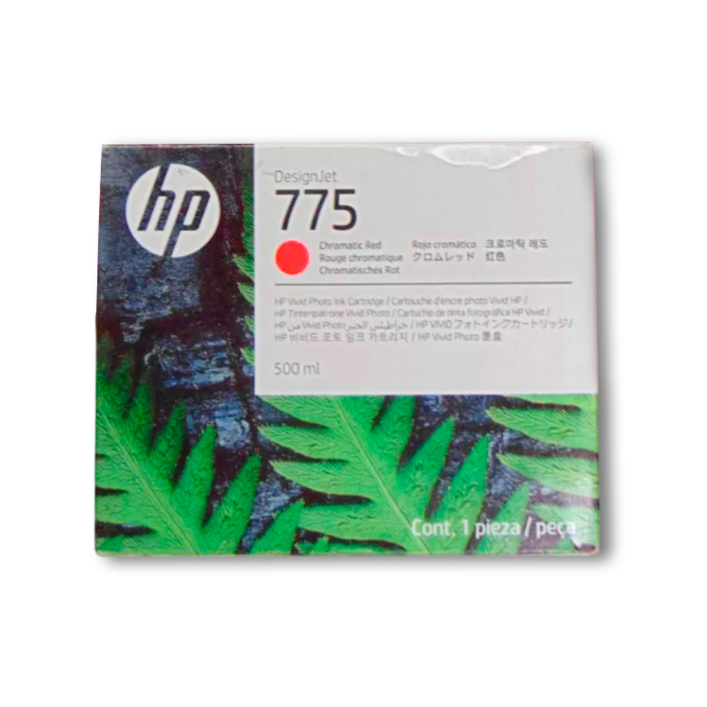 1038-0015064-2 Tinta HP 775 Red 1XB20A 500ml Z9+ Pro Original - Imagen 2