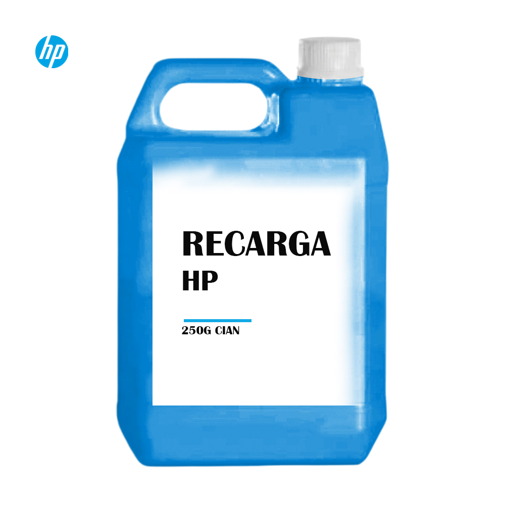 Recarga de Toner HP Cian 250g Compatible