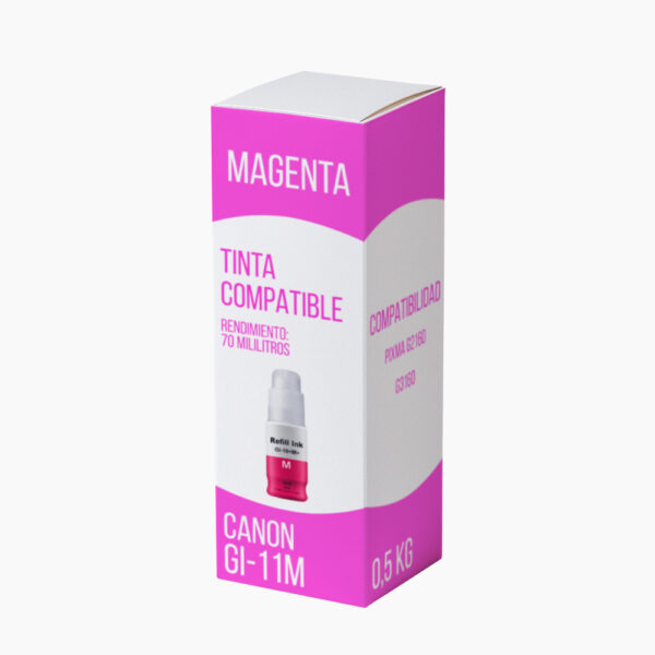 Tinta Canon GI-11M Magenta 70ml G2160, G3160 Compatible Tinta Canon GI-11M Magenta 70ml G2160, G3160 Compatible