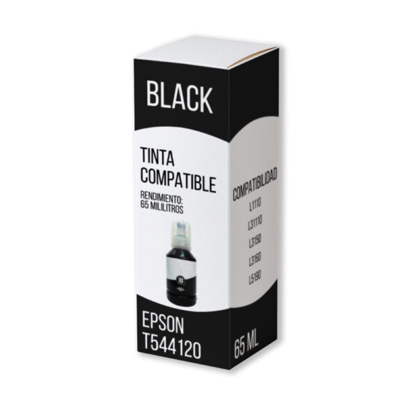 Tinta Epson T544120 Negro 65ml L3250, L5290 Compatible Tinta Epson T544120 Negro 65ml L3250, L5290 Compatible