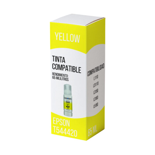 Tinta Epson T544420 Yellow 65ml L3250, L5290 Compatible Tinta Epson T544420 Yellow 65ml L3250, L5290 Compatible