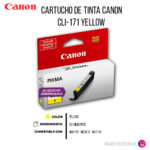 Tinta Canon CLI-171Y Yellow 6,5ml MG5710, MG6810 Original - Imagen 2