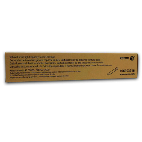 Toner Xerox 106R03746 Yellow 16.500 Pág. C7030 Original Toner Xerox 106R03746 Yellow 16.500 Pág. C7030 Original
