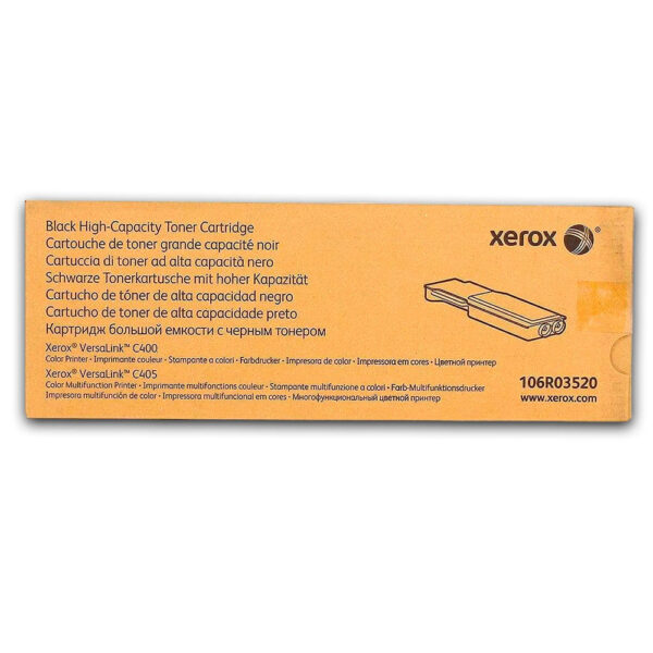 Toner Xerox 106R03520 Black 5K Pág. C405 Original Toner Xerox 106R03520 Black 5K Pág. C405 Original