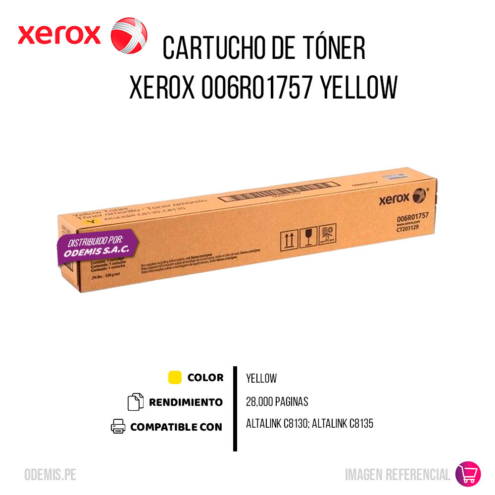 1500-010240-2 Toner Xerox 006R01757 Yellow 28K Pág. C8170 Original - Imagen 2