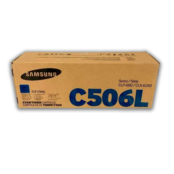 Toner Samsung Clt-C506L Cyan 3500 Pág. CLP-680DW Original Toner Samsung Clt-C506L Cyan 3500 Pág. CLP-680DW Original