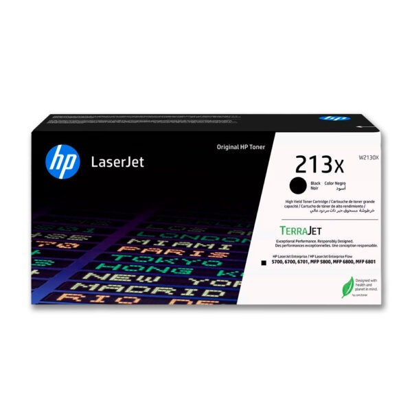Toner Hp 213X Black W2130X 9K Pág. 5700, 5800 Original Toner Hp 213X Black W2130X 9K Pág. 5700, 5800 Original