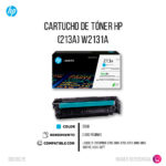 Toner Hp  213A Cyan W2131A 3K Pág. 5700, 5800 Original - Imagen 2