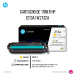 Toner Hp 213A Yellow W2132A 3K Pág. 5700, 5800 Original - Imagen 2