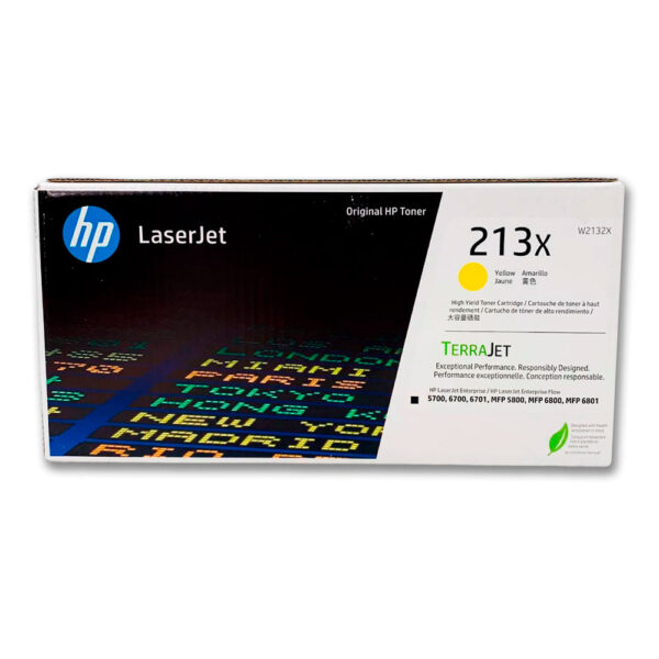 Toner Hp 213X Yellow W2132X 6K Pág. 5700, 5800 Original Toner Hp 213X Yellow W2132X 6K Pág. 5700, 5800 Original