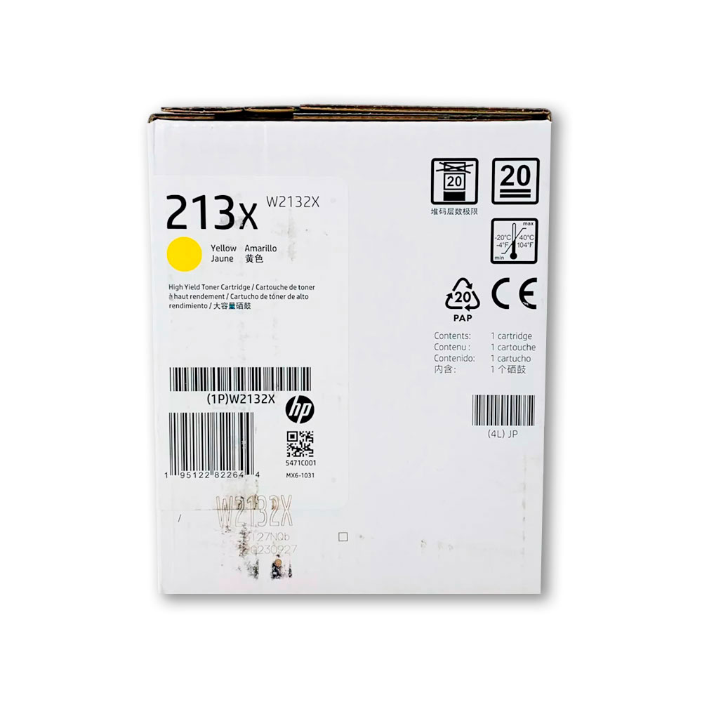 1500-010379-2 Toner Hp 213X Yellow W2132X 6K Pág. 5700, 5800 Original - Imagen 2