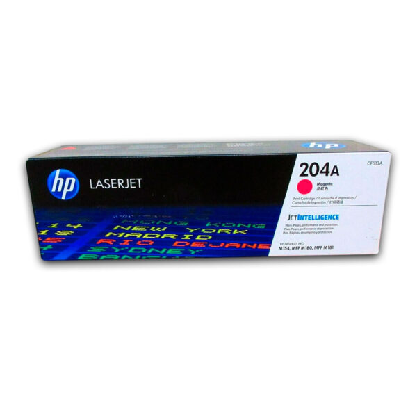 Toner Hp 204A Magenta Cf513A 900 Pág. M154 Original Toner Hp 204A Magenta Cf513A 900 Pág. M154 Original