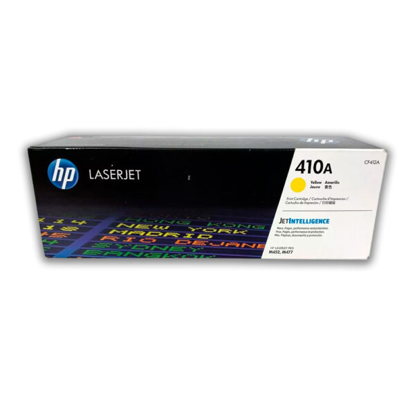 Toner Hp 410A Yellow Cf412A 23K Pág. M452n Original Toner Hp 410A Yellow Cf412A 23K Pág. M452n Original