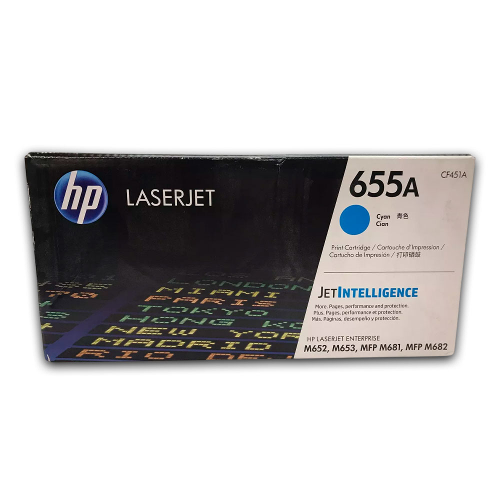 Toner Hp 655A Cyan Cf451A 10.5K Pág. M652dn Original