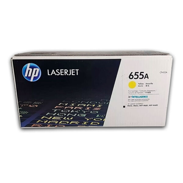 Toner Hp 655A Yellow Cf452A 10.5K Pág. M652dn Original Toner Hp 655A Yellow Cf452A 10.5K Pág. M652dn Original
