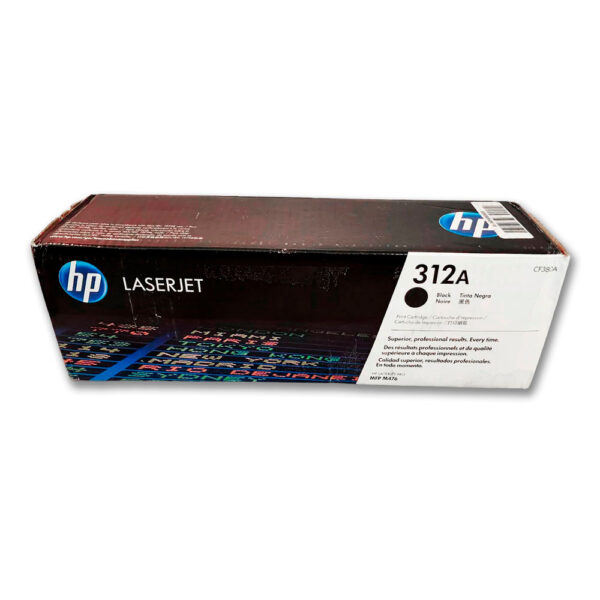 Toner Hp 312A Negro Cf380A 2,400 Pág. M476nw Original Toner Hp 312A Negro Cf380A 2,400 Pág. M476nw Original