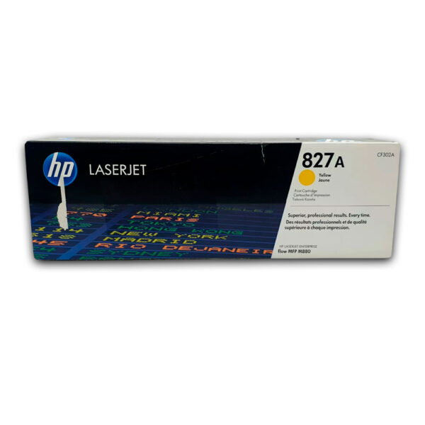 Toner Hp Cf302A (827A) L.J. Mfp M880Z Yellow Toner Hp Cf302A (827A) L.J. Mfp M880Z Yellow