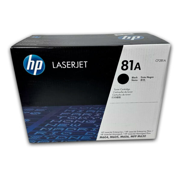 Toner Hp 81A Negro Cf281A 105K Pág. M604dn Original Toner Hp 81A Negro Cf281A 105K Pág. M604dn Original