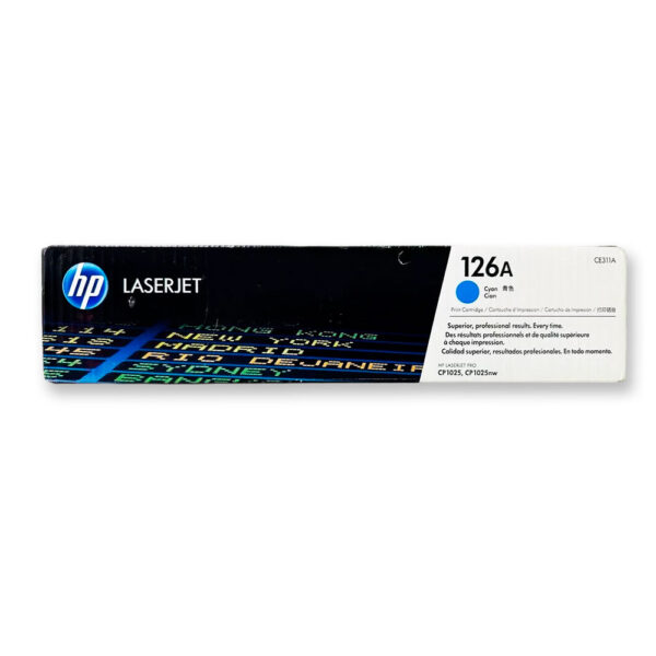 Toner Hp 126A Cyan Ce311A 1K Pág. CP1020 Original Toner Hp 126A Cyan Ce311A 1K Pág. CP1020 Original
