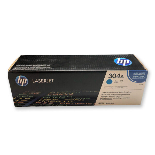 Toner Hp 304A Cyan Cc531A 2,8K Pág. CP2025 Original Toner Hp 304A Cyan Cc531A 2,8K Pág. CP2025 Original