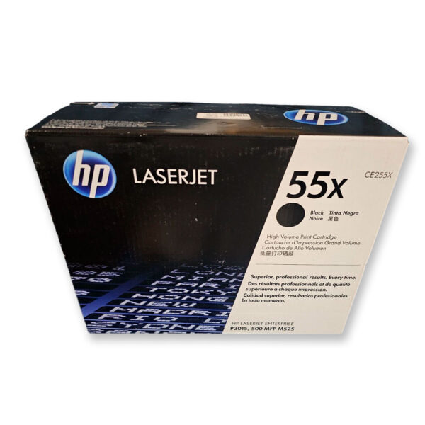 Toner Hp 55X Negro Ce255X 12,5K Pág. M521, M525 Original Toner Hp 55X Negro Ce255X 12,5K Pág. M521, M525 Original
