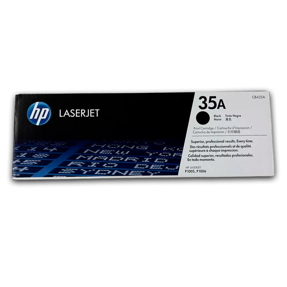 Toner Hp 35A Negro Cb435A 1,5K Pág. P1005 Original