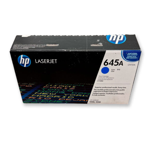 Toner Hp 645A Cyan C9731A 12K Pág. 5500 Original Toner Hp 645A Cyan C9731A 12K Pág. 5500 Original