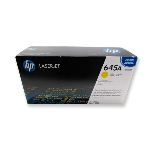 Toner Hp 645A Yellow C9732A 12K Pág. 5500 Original Toner Hp 645A Yellow C9732A 12K Pág. 5500 Original